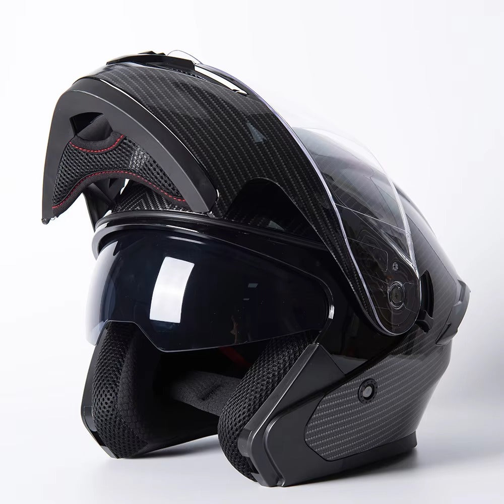 Dual Lens Full Face Motorcycle Helmet