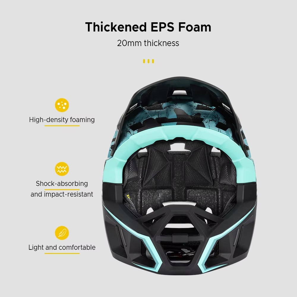 Full Face Mountain Bike Helmet with Visor