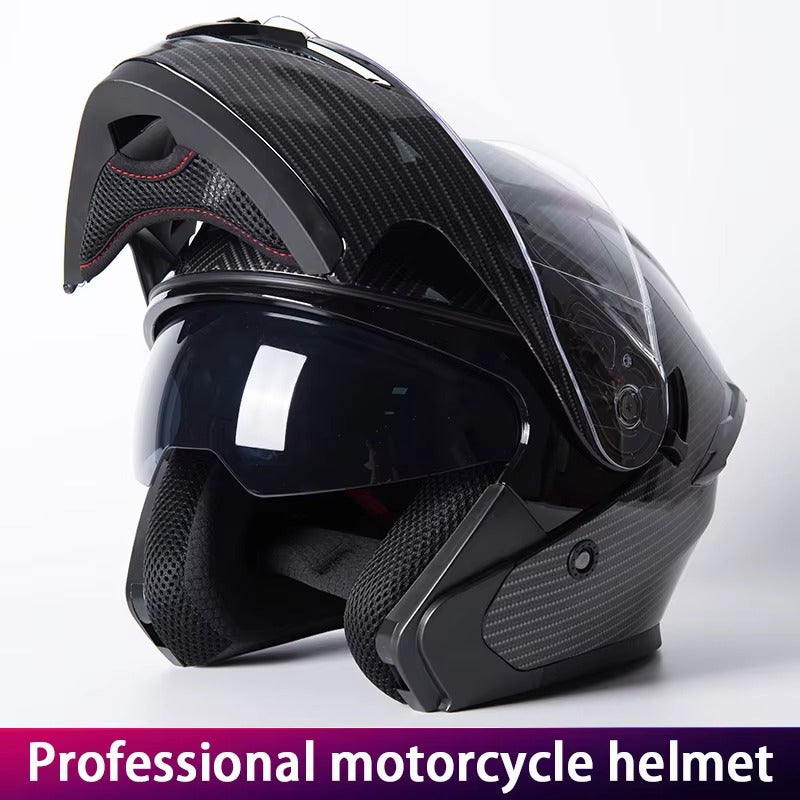 Dual Lens Full Face Motorcycle Helmet